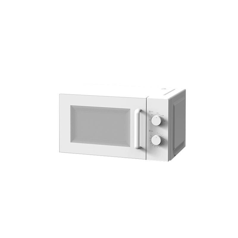 20L Mekanisk Roterande Tallrik Mikrovågsugn & Ugn Kombination, Multifunktionell Mini Elektrisk Ugn med Synligt Fönster