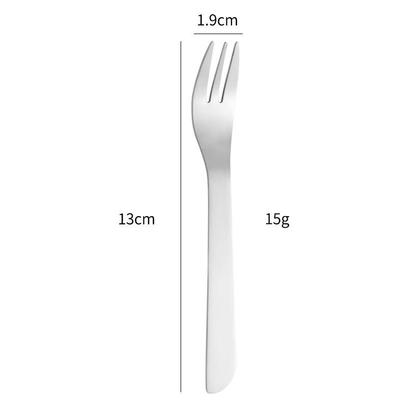 Набор десертных вилок и ложек из нержавеющей стали для десерта, йогурта, торта и фруктов, для перемешивания кофе и приправ.