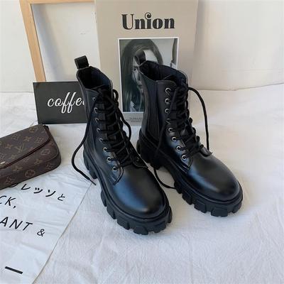 Women's British Style Martin Boots - Thick-Soled, Versatile Ankle Boots for Spring/Summer 2025 - Breathable, Thin Style for Students