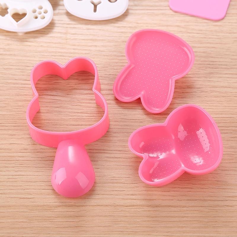 Cute Animal Shaped Rice Ball Mold Onigiris Mold Sushi Molds Rice Ball Maker Sushi Moulds for Lunch Bento Box Accessories