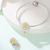 Springtime Charms Copper Yellow Daisy Beads Fit 4Mm Aperture Bracelet Diy Birthday Jewelry Gift