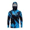 Mens Quick-Dry Fishing Hoodie With Face Cover Outdoor Bass Spinning Apparel Lightweight Sun Protection Shirt