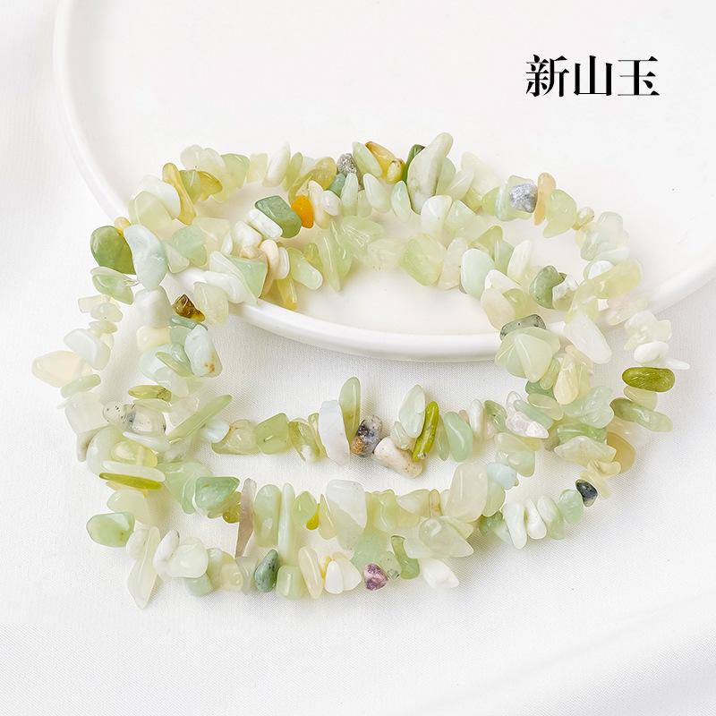 Naturweißes Pulver, gelber Amethyst-Bruchstein, Halbfertigprodukt, DIY, Farbige Kristallsteine, lose Perlen, Schmuckzubehör