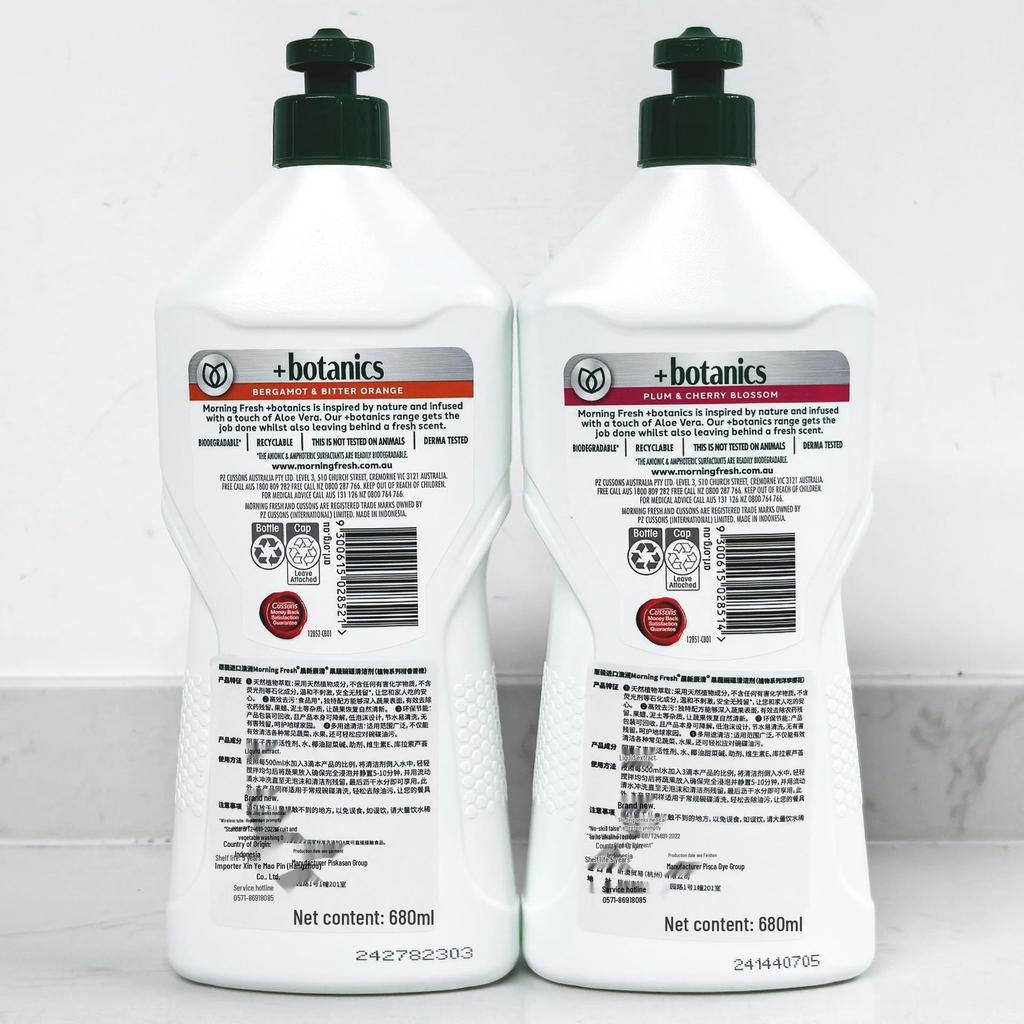 Morning Fresh Dish Soap 680ml: Plum Cherry Blossom & Citrus Bitter Orange
