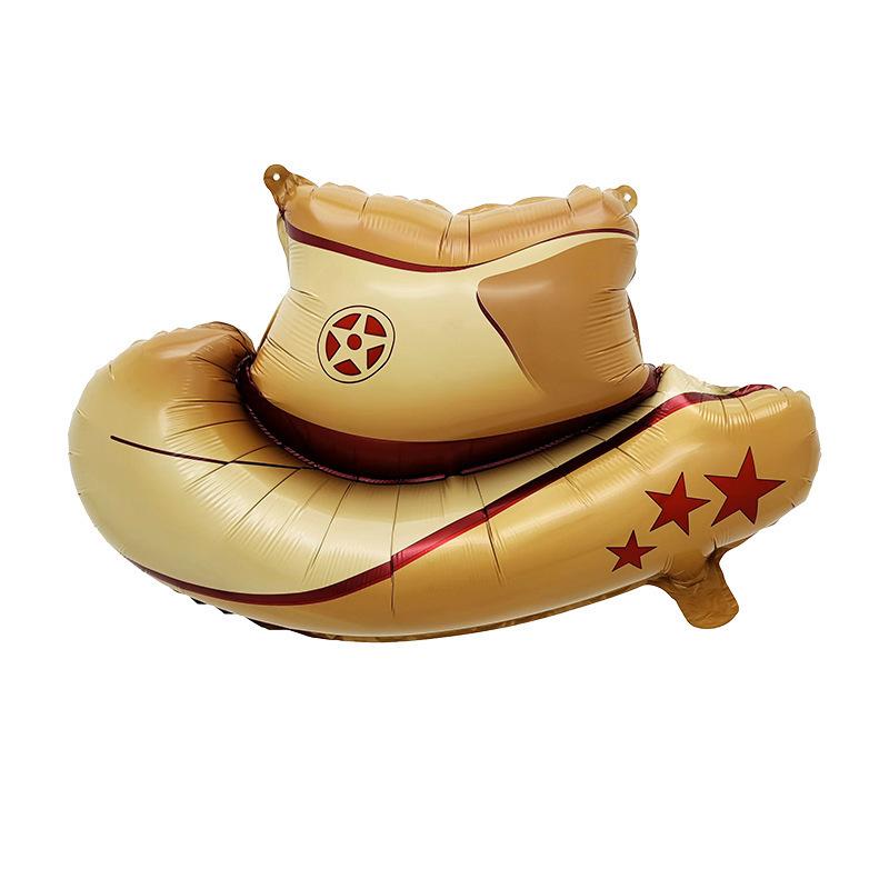 Western Cowboy Festival Cartoon Balloon Children'S Horse Cowboy Birthday Party Arrangement Props Horse Racing Festival Themed Balloons