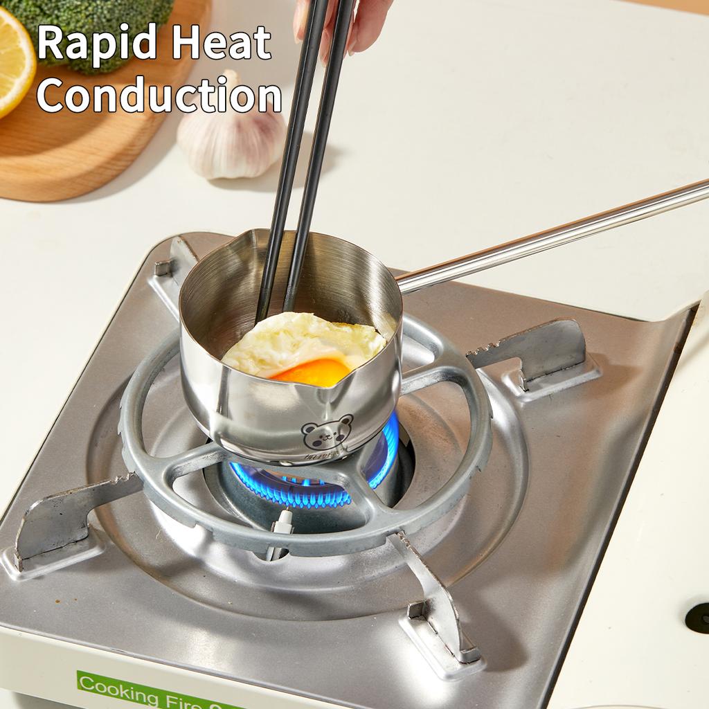 304 Stainless Steel Seasoning Sauce Spoon Long Handle Anti Scalding Soup Ladle Heat-resistant Oil Pouring Spoon Kitchen Tablewar