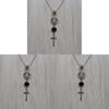 Cross Necklace Pendant With Heart Shape And Malachite For Fashion Ol Women And Men