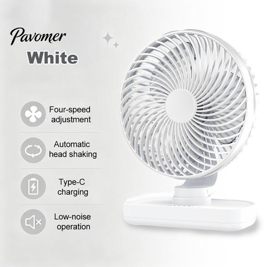 Small Table Fan Portable Desk Fan, Air Circulating 3 Speed Quiet Personal Electric Cooling Adjustable Tilt Head for Office Dorm Kitchen