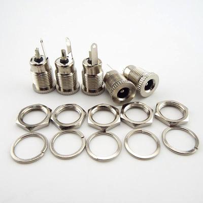 DC099 5,5*2,1mm DC Stromversorgungsbuchse Buchse Einbaumontageanschluss DC-099 Metall Gewinde Ladeanschluss Stecker