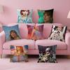 Pop Singer Taylor Swift Painting Calligraphy Personalized Pillow Dust Cover Bedroom Kids Party Decoration Pillowcase Gift