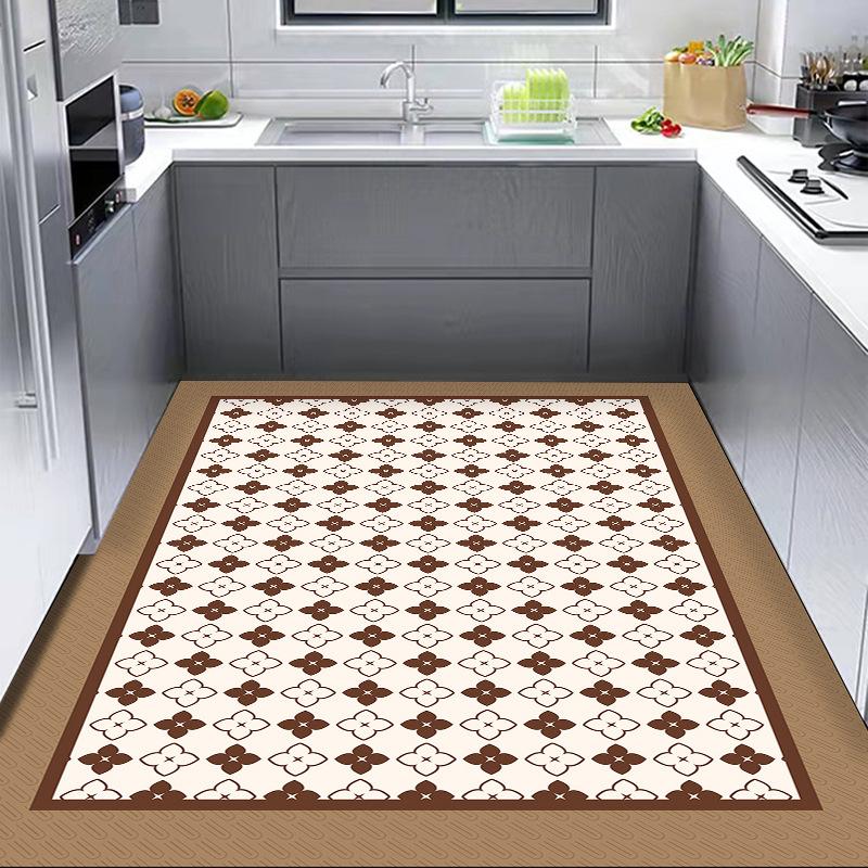 Podložka na podlahu do kuchyně na balkon PVC Voděodolná Olejoodolná Protiskluzová Koberec Jednorázové Otíratelné Koberce Odolné proti špíně na velké ploše