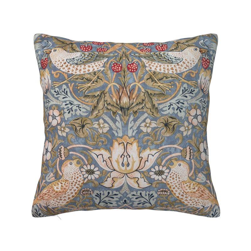 Custom Nordic William Morris Vintage Sofa Cushion Cover Soft Floral Textile Pattern Throw Pillow Case Home Decor