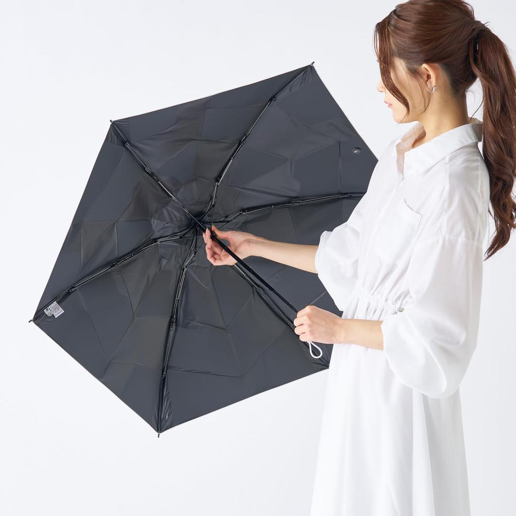 Kowaza Folding Light Heat UV for Both Sunny and Rainy Easy To Open and Easy To for Men and Ribs Light Mio Ambassador Umbrella, Hand-opened, 100%