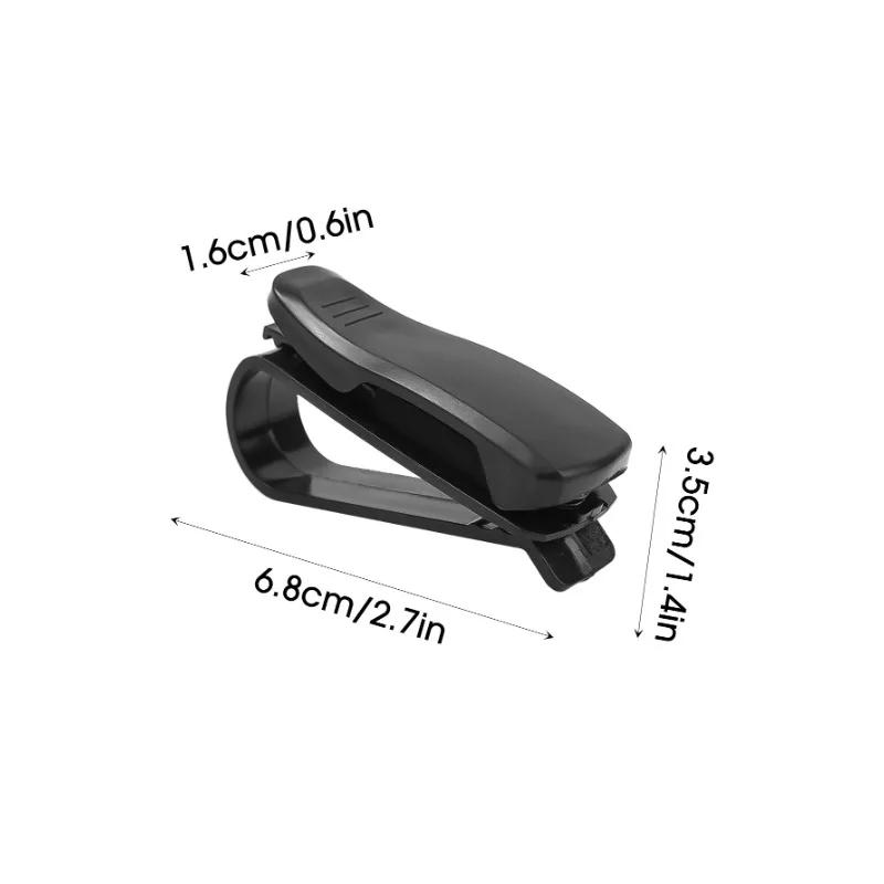 Car Eyeglasses Card Ticket Holder Fastener Black Sunglasses Clip Holder Bracket Name Card Holder Interior Accessorie 1/2/5pcs