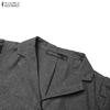 ZANZEA Women Short Sleeve Cropped Tops and Long Pants Two Piece Suit Sets