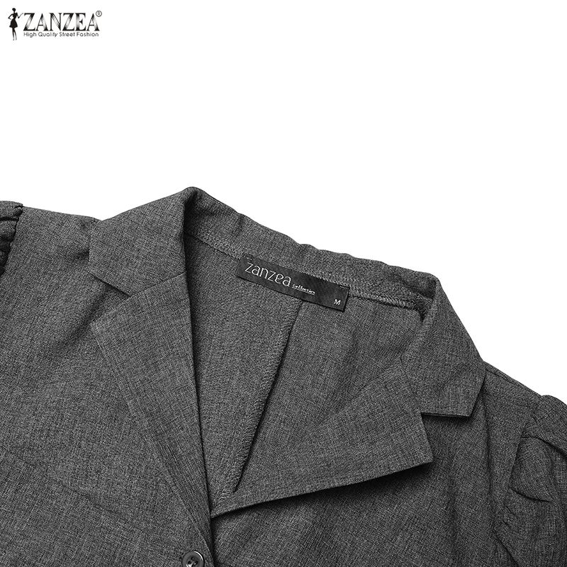 ZANZEA Women Short Sleeve Cropped Tops and Long Pants Two Piece Suit Sets