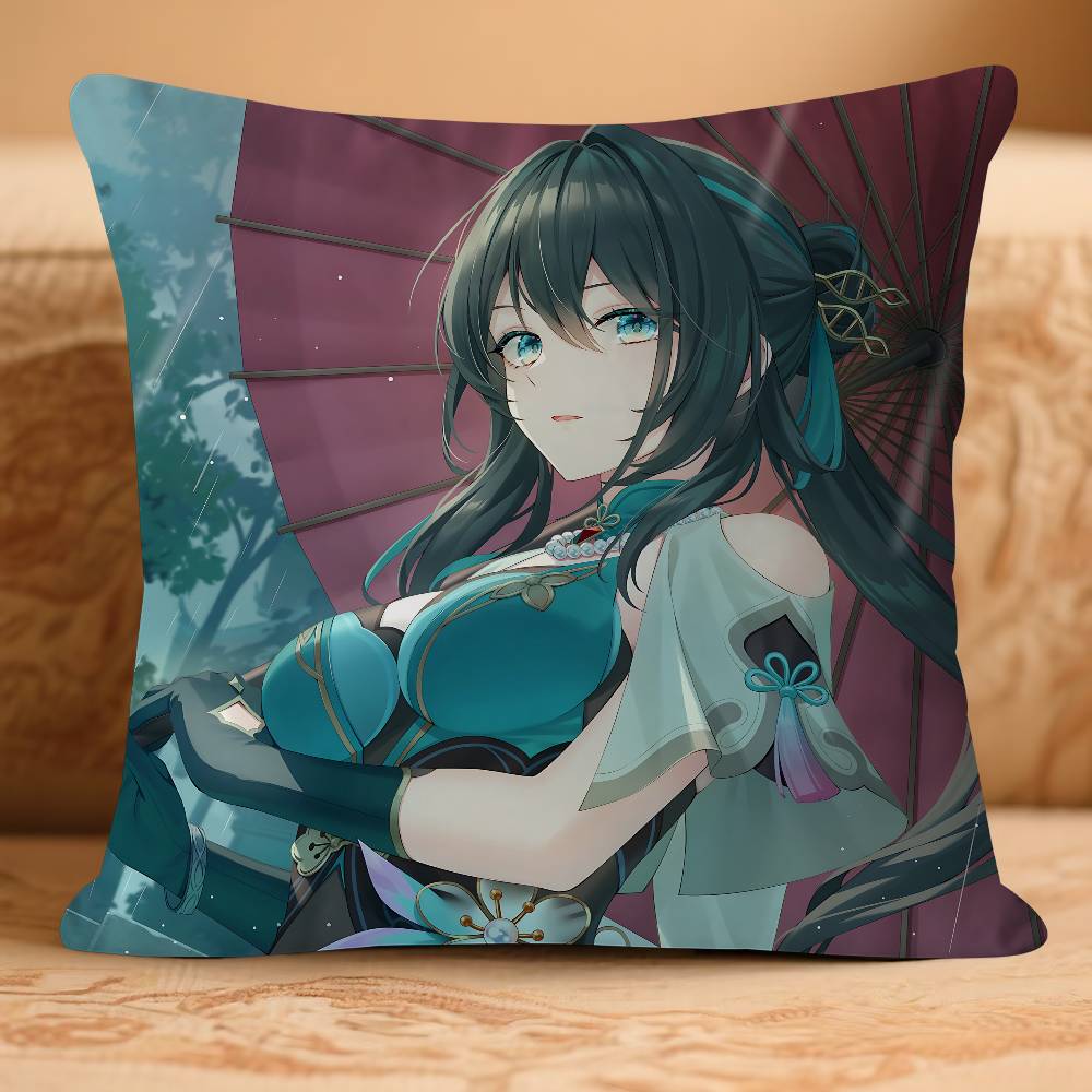 ANIME R-Ruan Mei Personalisiertes Bild Text Heimdekorative Kissen Haushaltsgeschenke 45x45cm