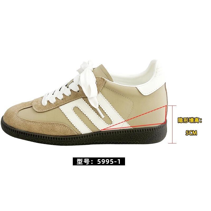 Inner Height Increase German Training Shoes Women's New Versatile Small Board Shoes Forrest Gump Shoes Platform Ballet Casual Sports Shoes