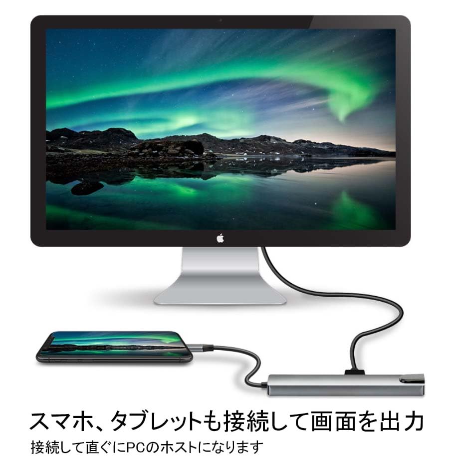 ACURACE Hub PD Power Dog Docking Fast Charging X2 PD Hub Conversion Adapter SD microSD 8 Ports 4K HDMI Card Reader Space Gray 8-in-1 USB-C Type-C