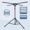Portable Indoor Balcony Clothes Drying Rack - Easy Install for Home and Rental Spaces