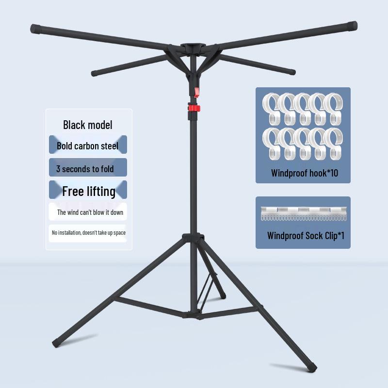 Portable Indoor Balcony Clothes Drying Rack - Easy Install for Home and Rental Spaces