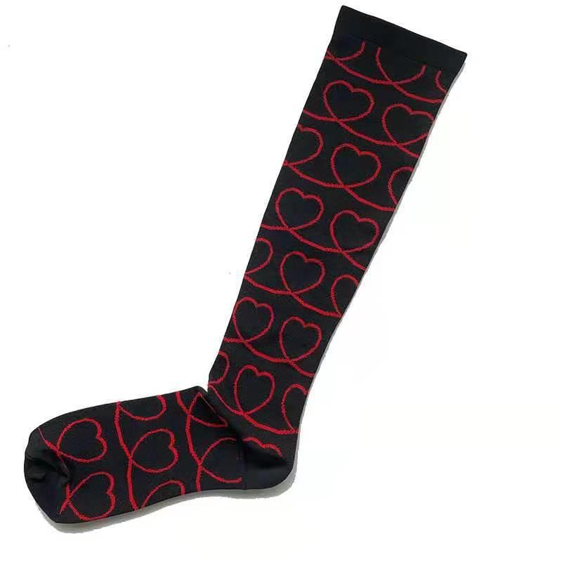 Unisex Outdoor Compression Sports Socks: Elastic, Knee-High, for Cycling & Fitness