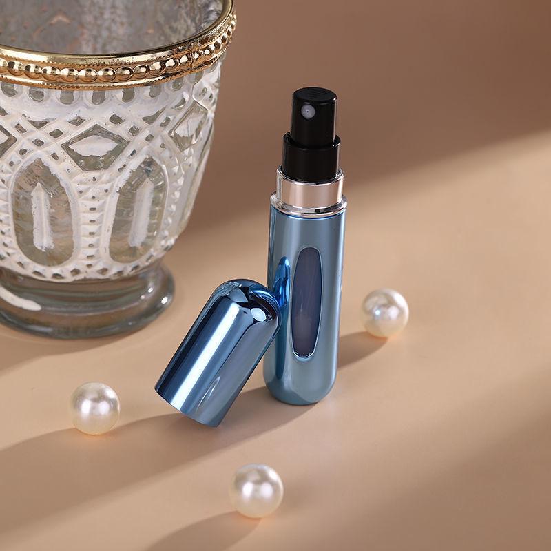 5ml Refillable Perfume Bottle - Bottom-Fill, Self-Priming, Recyclable, Rechargeable Spray, Portable Sample Size, Cosmetic Bottle.