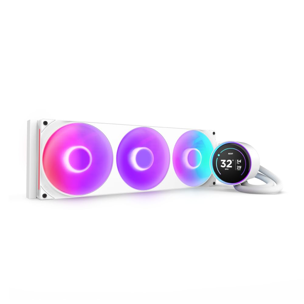 

NZXT Kraken Elite 420 RGB V2 White Simple CPU Cooler White FN2514 Water-Cooled RL-KR42E-W2 білий