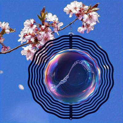10 Inch Hanging Wind Spinner with 360 Degree Hook for Balcony Garden Decor Spring Summer Outdoor Decoration