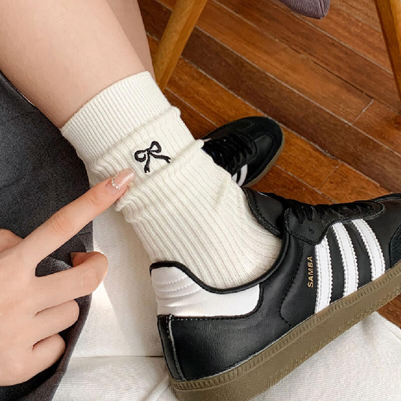 Pretty Ribbon Golji Medium Women's Socks