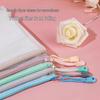 A4 Transparent Waterproof Zipper Document Bag for Exams and Office Use