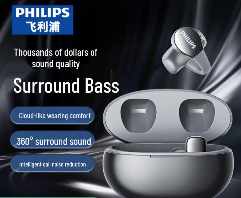 

Philips TAT2719 True Wireless Open-Ear Clip Bluetooth Earbuds