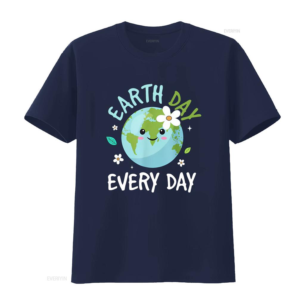 Earth Day Jeden Tag T-Shirt Kinder Umwelt vintage gewaschen leicht Unisex Mode Oberteil für den täglichen Gebrauch Designer Kleidung