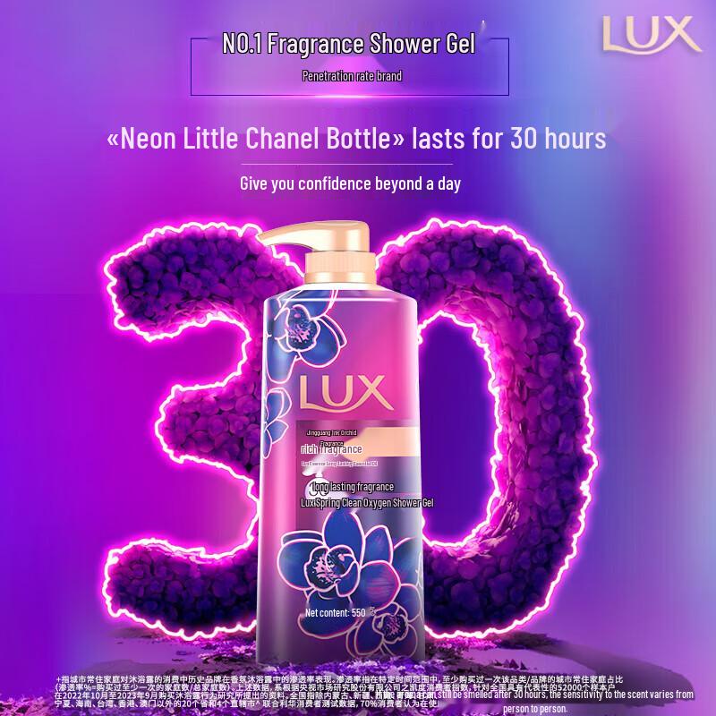 LUX Fragrant Shower Gel Set - Enchanting Lotus & Radiant Orchid