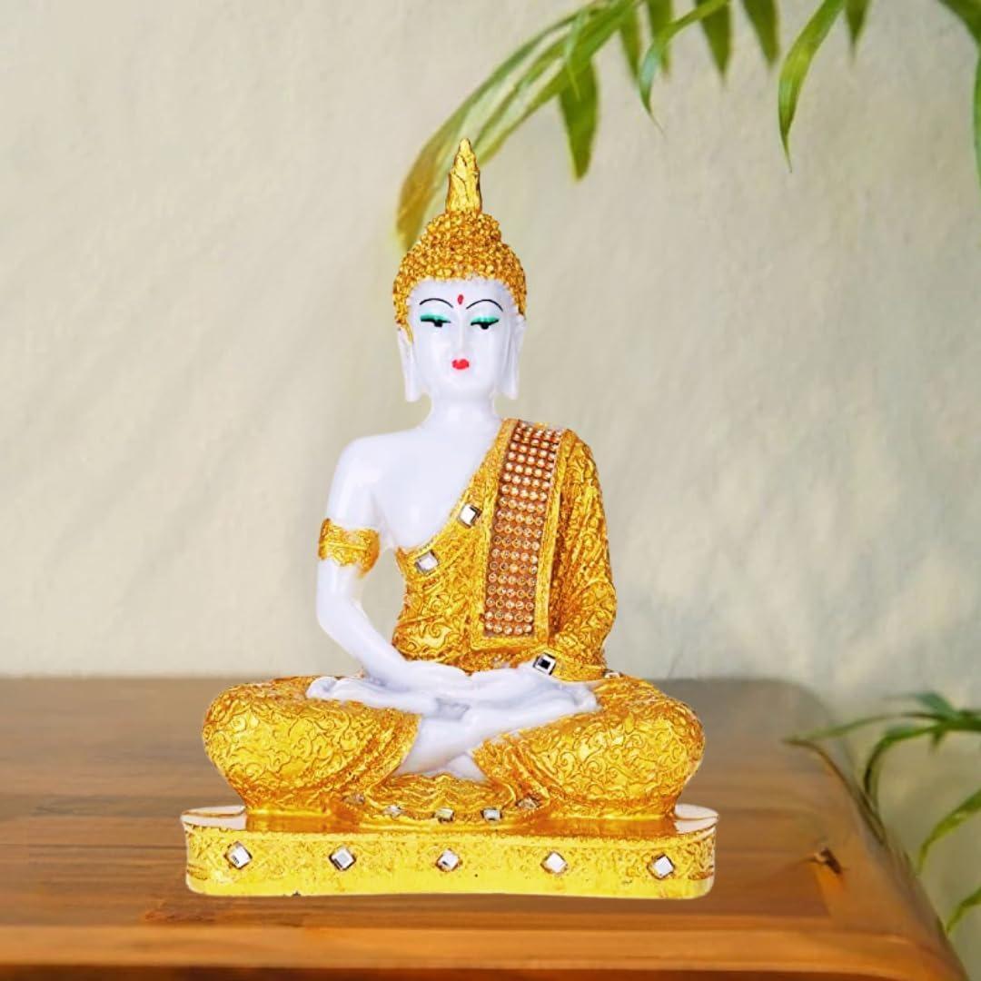 Blessing Buddha Statue showpiece Idol Home Decoration Items for Living Room/Buddha Large Statue Showpiece Onesize