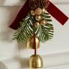 Wreath Christmas Chime Bell Red Pine Cone Bell Pendant  Christmas Tree Decorations