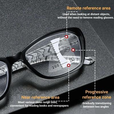 High Definition Reading Eyewear New Far Near Dual Use Anti Blue Light Presbyopia Glasses Progressive Multifocal Eyeglasses