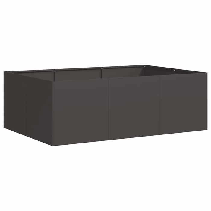 VidaXL Jardinière noir 120x80x40 cm acier 860745