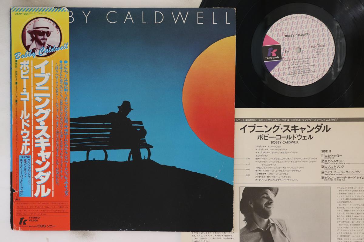 

LP Record BOBBY CALDWELL - Evening Scandal 25AP1354 TK 1978 Japan Obi Rock Used