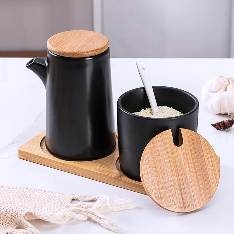 Qianxing Ceramic Oil & Vinegar Dispenser Set