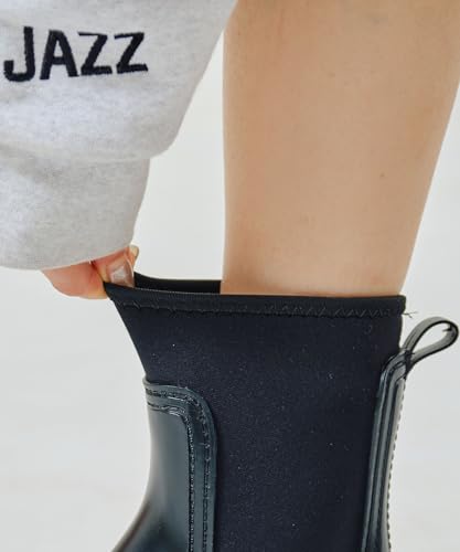 ORiental TRaffic Side Neoprene Rain Boots/R-0019 Women's Black L