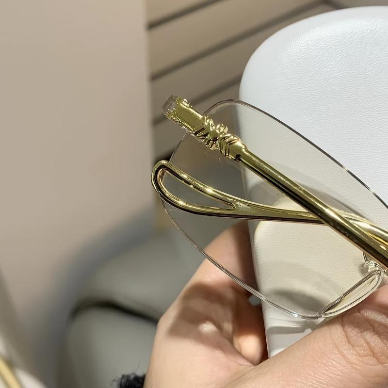 1/2pcs Rimless Reading Glasses for Men Women Anti Blue Light Polycarbonate Lenses Rectangular Frame