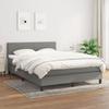 3139890 vidaXL Divan Bed with Mattress Dark Grey 140x190cm Fabric