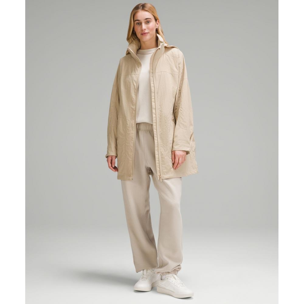 

Lululemon Hooded Mid Length Utility Jacket Trench XL