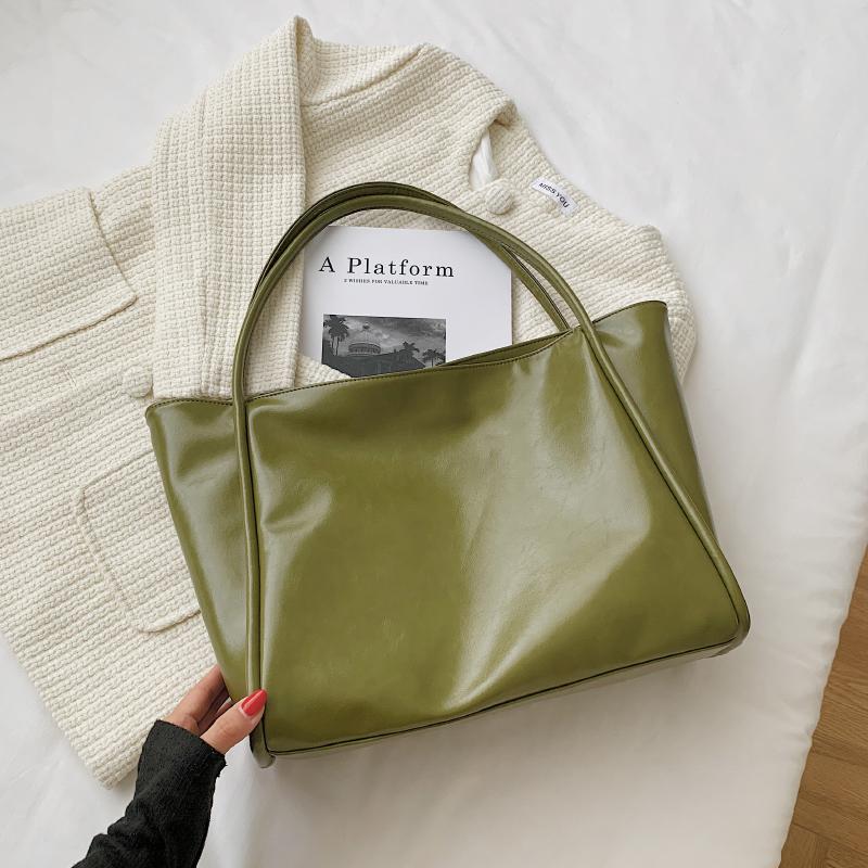 

Мягкая искусственная кожа Большие сумки-тоуты для женщин Зимние тенденции Сумка через плечо Женская дизайнерская сумка с верхней ручкой Практичная 36x29.5x12cm