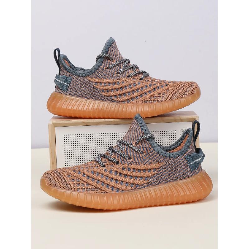 Unisex's Children Breathable Knit Running Shoes Lightweight Casual Sneakers