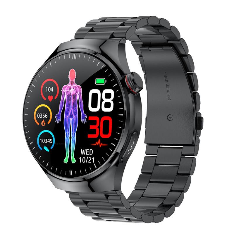 Smartwatch with ECG, Health Monitoring, SOS, Breathing Exercises, Uric Acid & Blood Lipid Tracking, WeChat & Sports Features