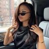 Sexy Oval Shaped Women's Sunglasses, Minimalist Style, Unisex Sunglasses