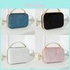 Sophisticated Metal Frame Evening Clutch With Polyester Interior For Weddings And Formal Gatherings