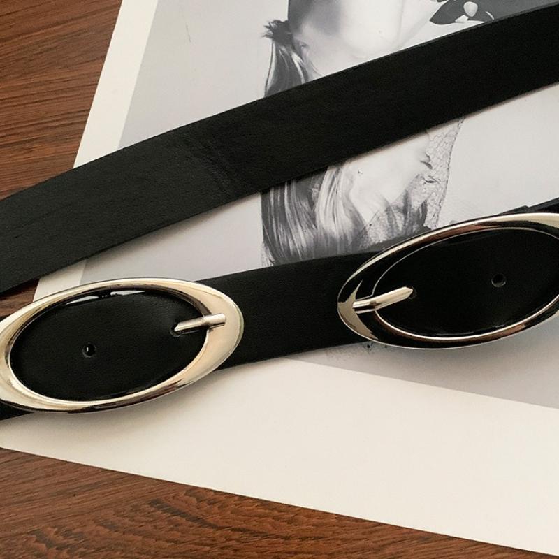 American-Style Women's Belt New Summer Design, Black Buckle, Slimming, Versatile, Waist-Defining, Casual buckle belt women